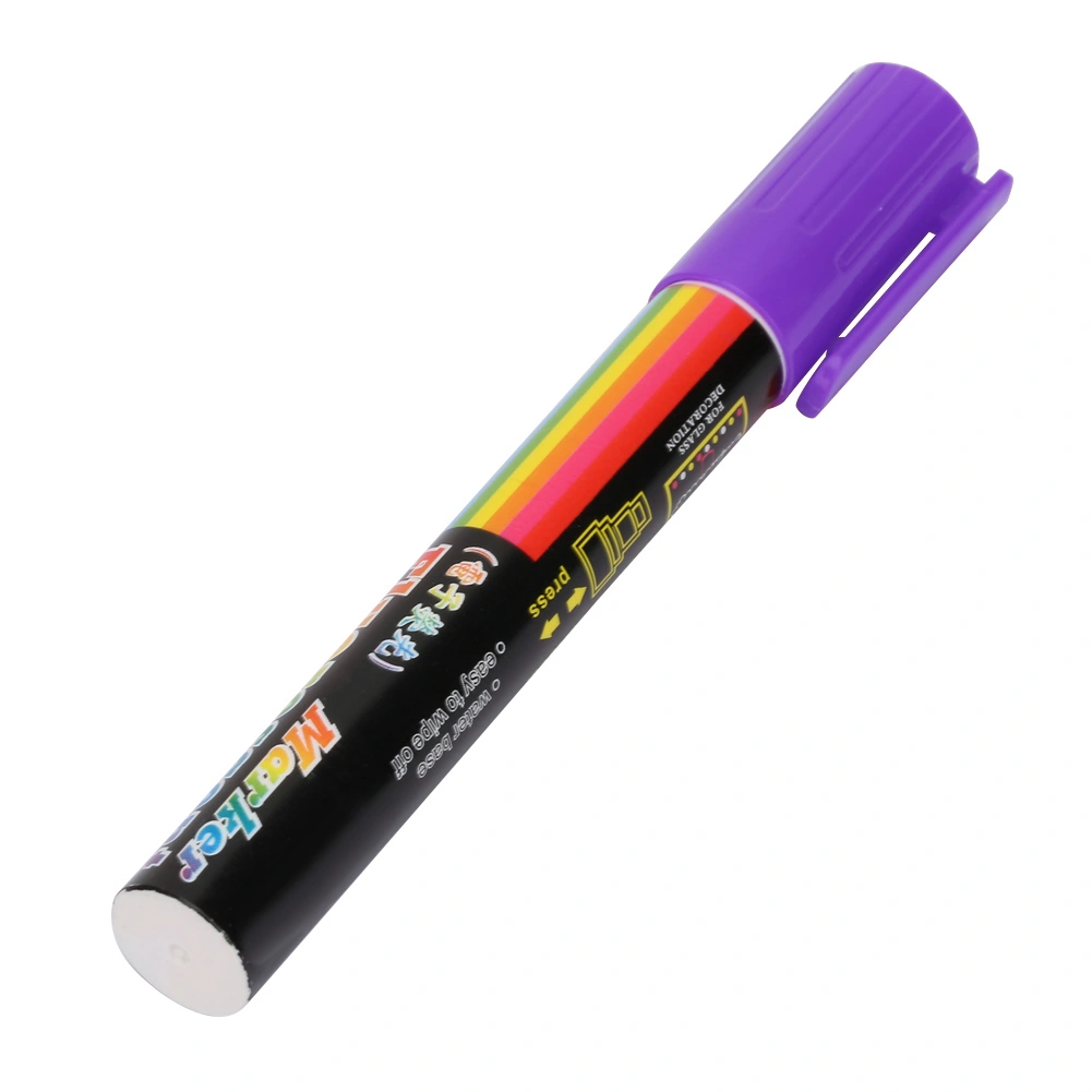 High Quality Plastic Bee Queen Marker Pen Mark Paint Tool Bee Keeping Tools 8 Colors(Purple)