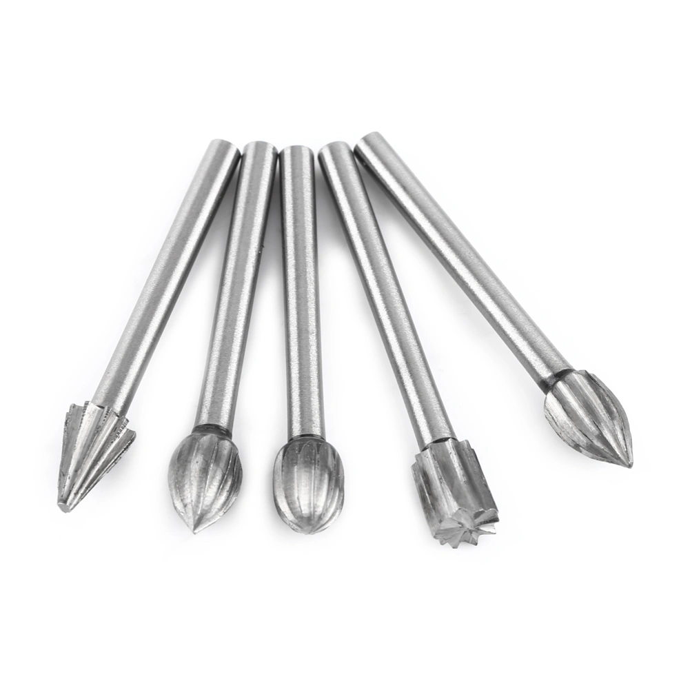 20pcs High Speed Steel Burrs Rotary Files Woodworking Carving Tool Set 1/8inch Shank