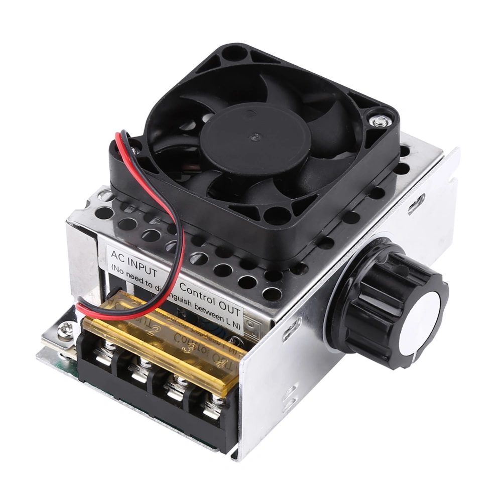 4000W SCR Electric Voltage Regulator Dimmer Temperature Motor Speed Controller With Fan