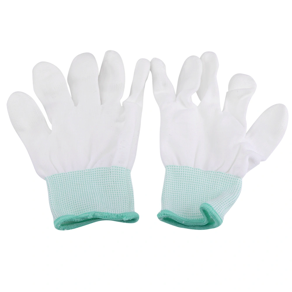 Washable Anti Static Antiskid Glove PU Coated Finger Part (M)