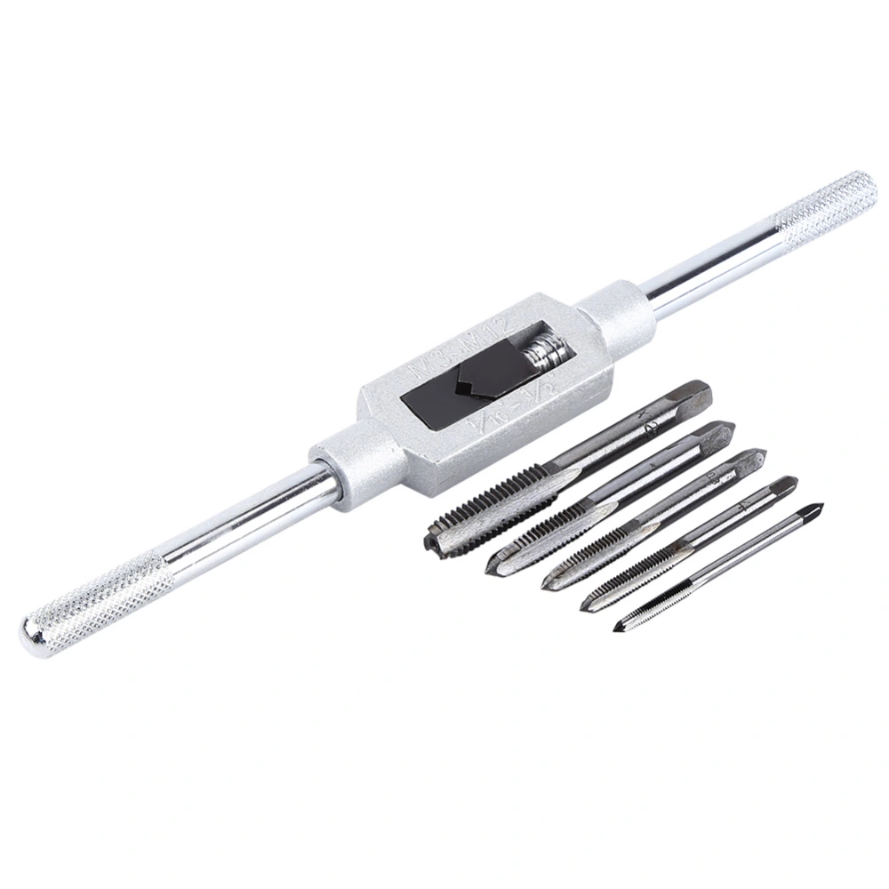 Adjustable Reamer Tap Wrench Set with Metric Thread M3/4/5/6/8 Insert Screw Taps