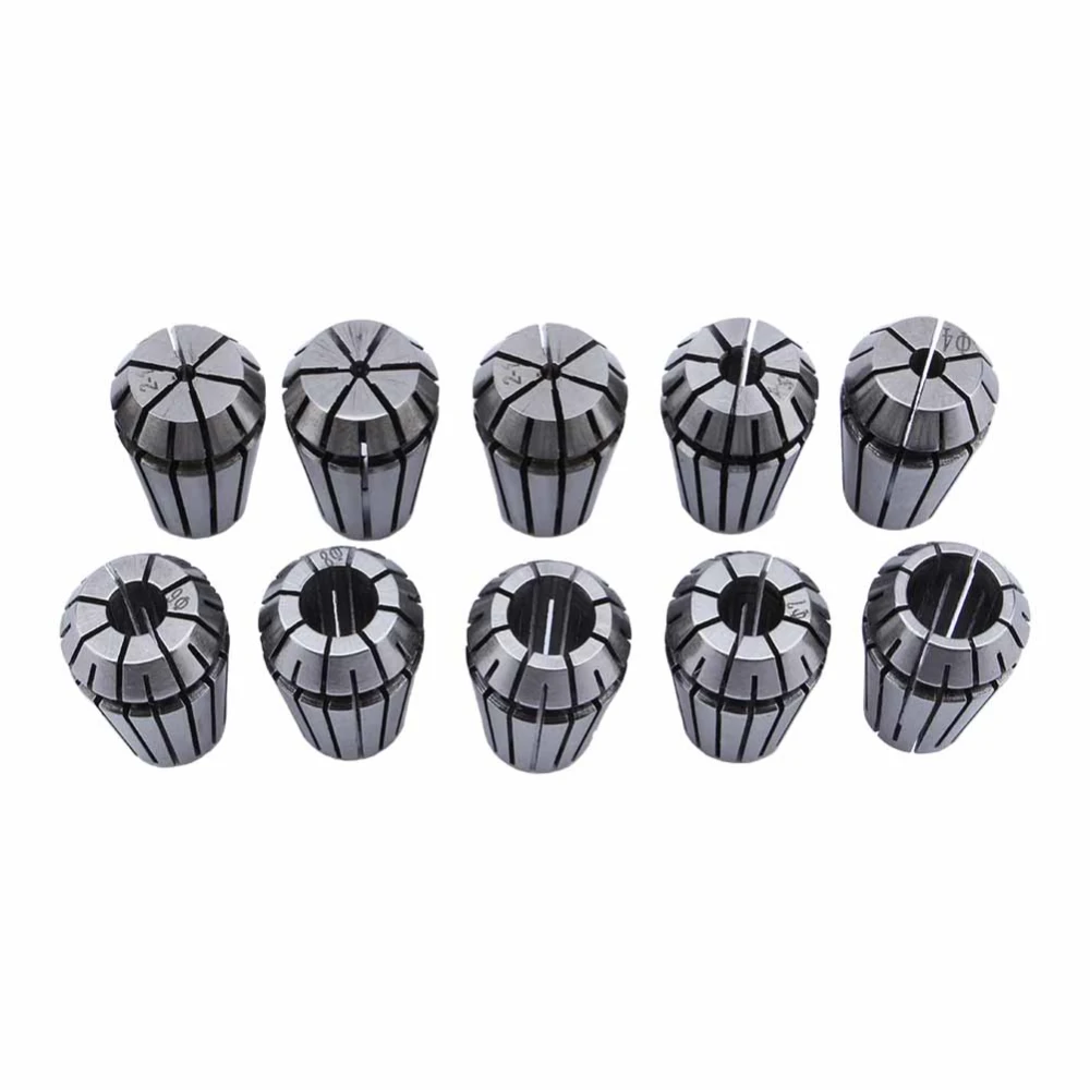 10PCS/Set 1-10mm ER16 Spring Collet Set For CNC Milling lathe Tool Engraving Machine