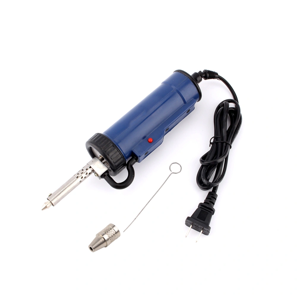 30W 50Hz Electric Vacuum Solder Sucker Desoldering Pump Blue