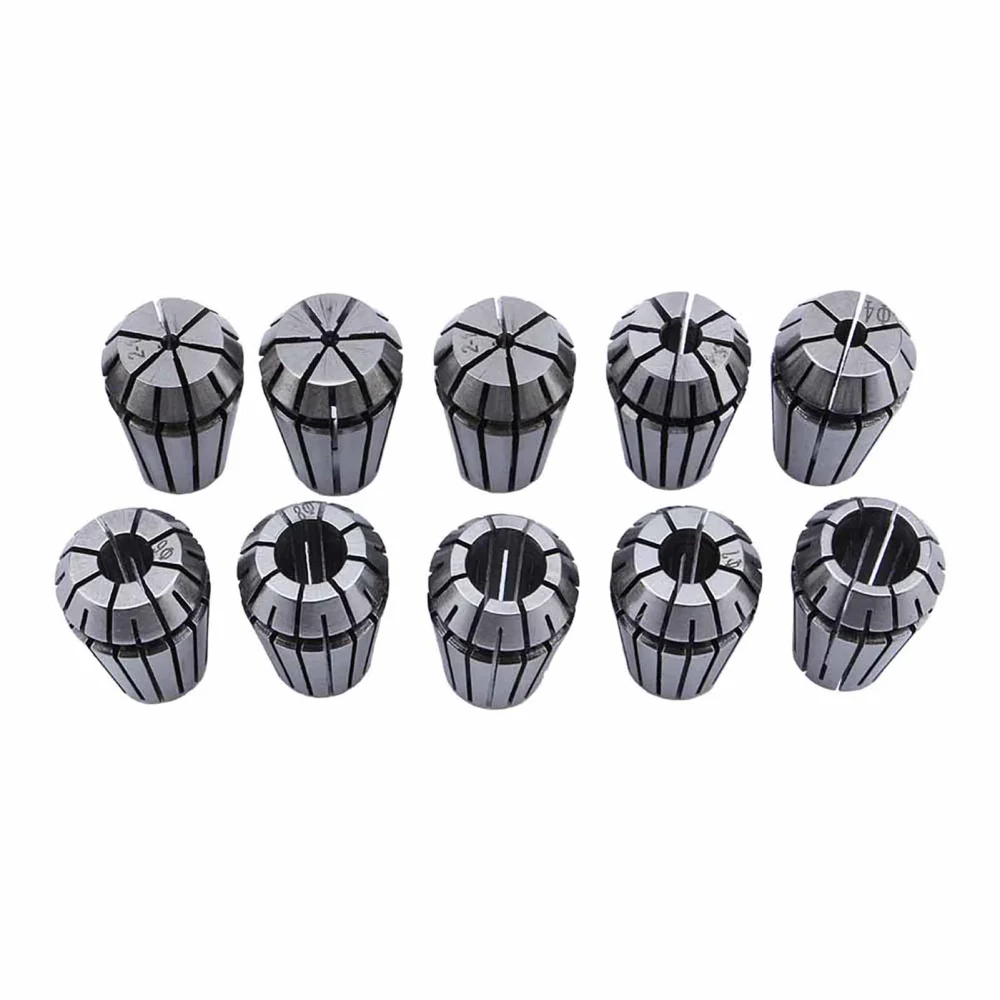 10PCS ER16 1-10mm Spring Collet Set Chuck Collet for CNC Engraving Machine & milling Lathe Tool