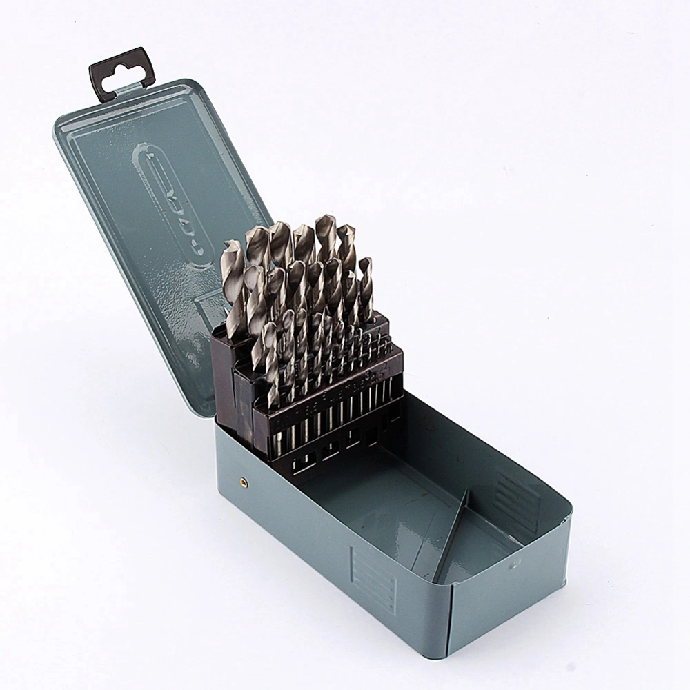 High Quality 25Pcs Twist HSS Metal Drill Set Drilling Bit Tool 1‑13mm New