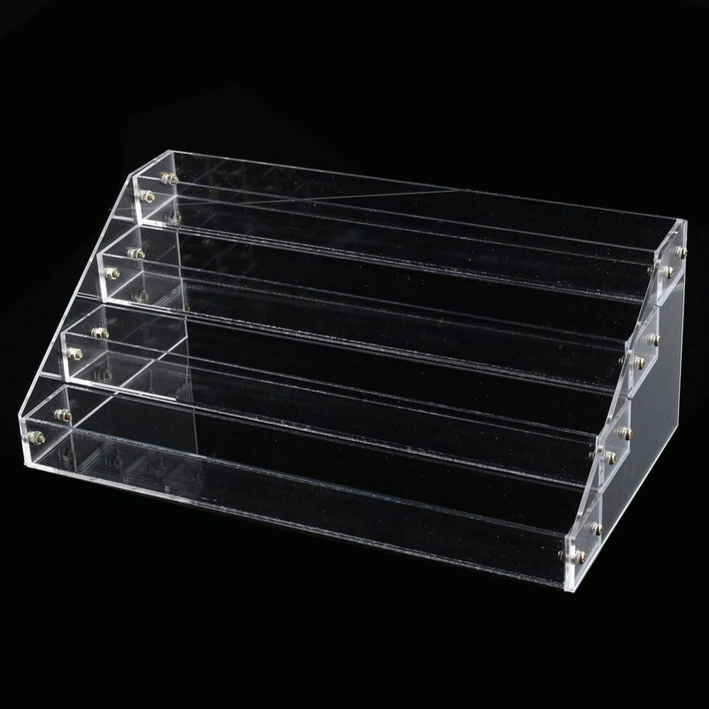 4 Tier Cosmetic Make up Case Nail Polish Varnish Display Stand Rack Lipstick Holder Plastic