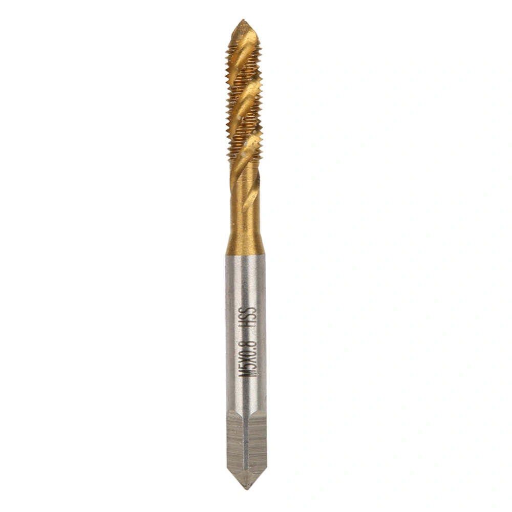 M5 High Speed Steel HSS Screw Thread Metric Spiral Hand Plug Tap Tool