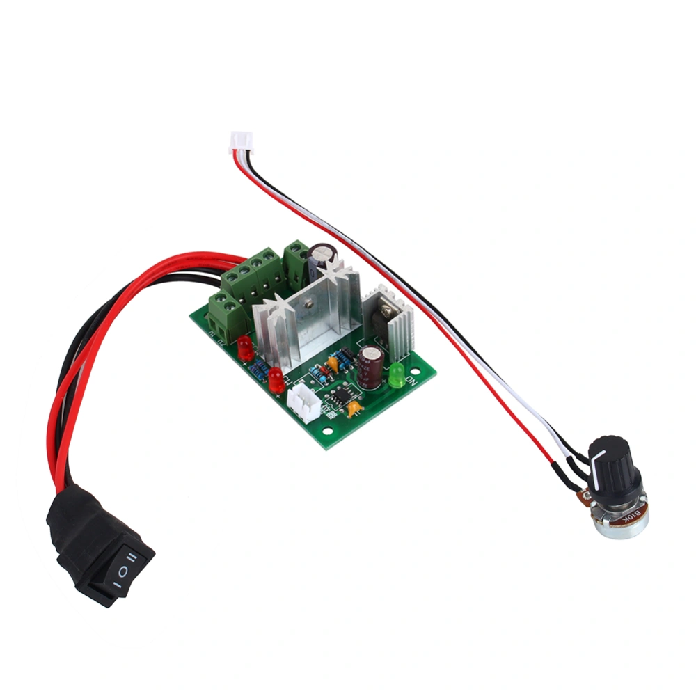 PWM 200W Powerful DC Motor 6V 12V 24V Reversing Switch Adjustable Speed Controller Well Working