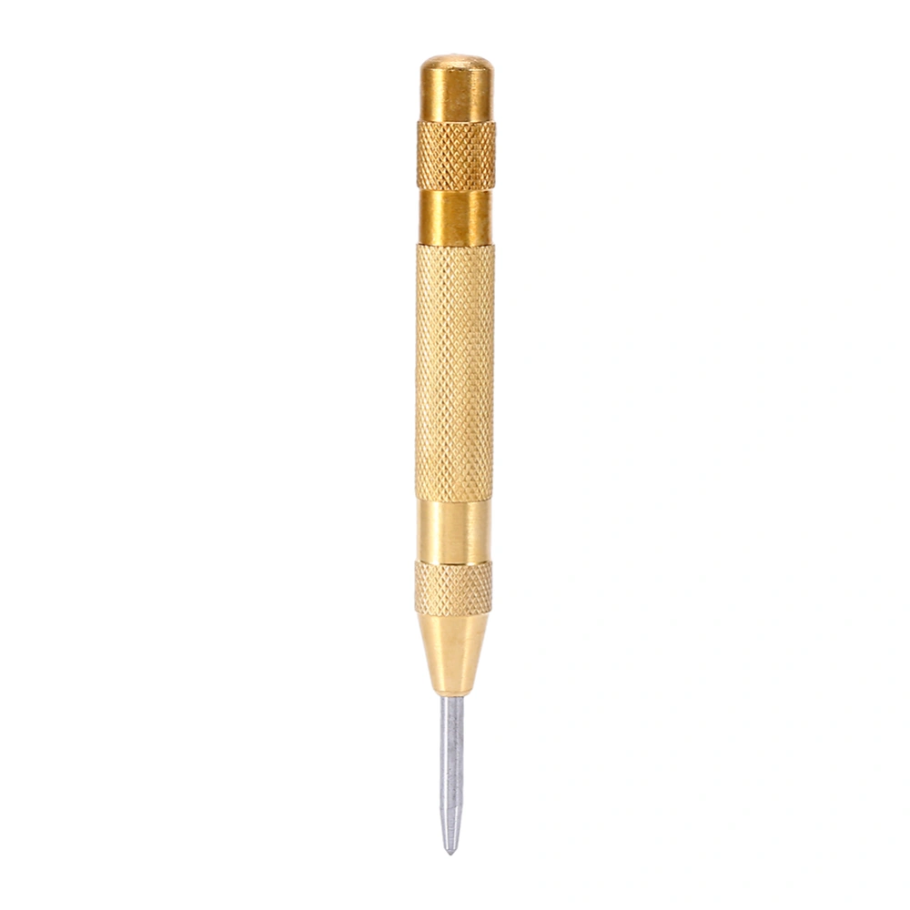 SemiAutomatic Center Punch Tool with HSS Tip Spring Loaded Brass Body