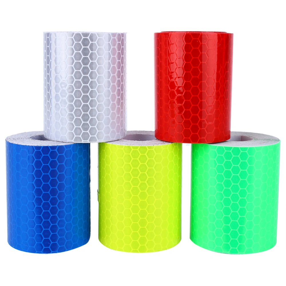 1 Pcs Reflective Safety Warning Tape Film Sticker Conspicuity Tape Roll 5 Colors Optional