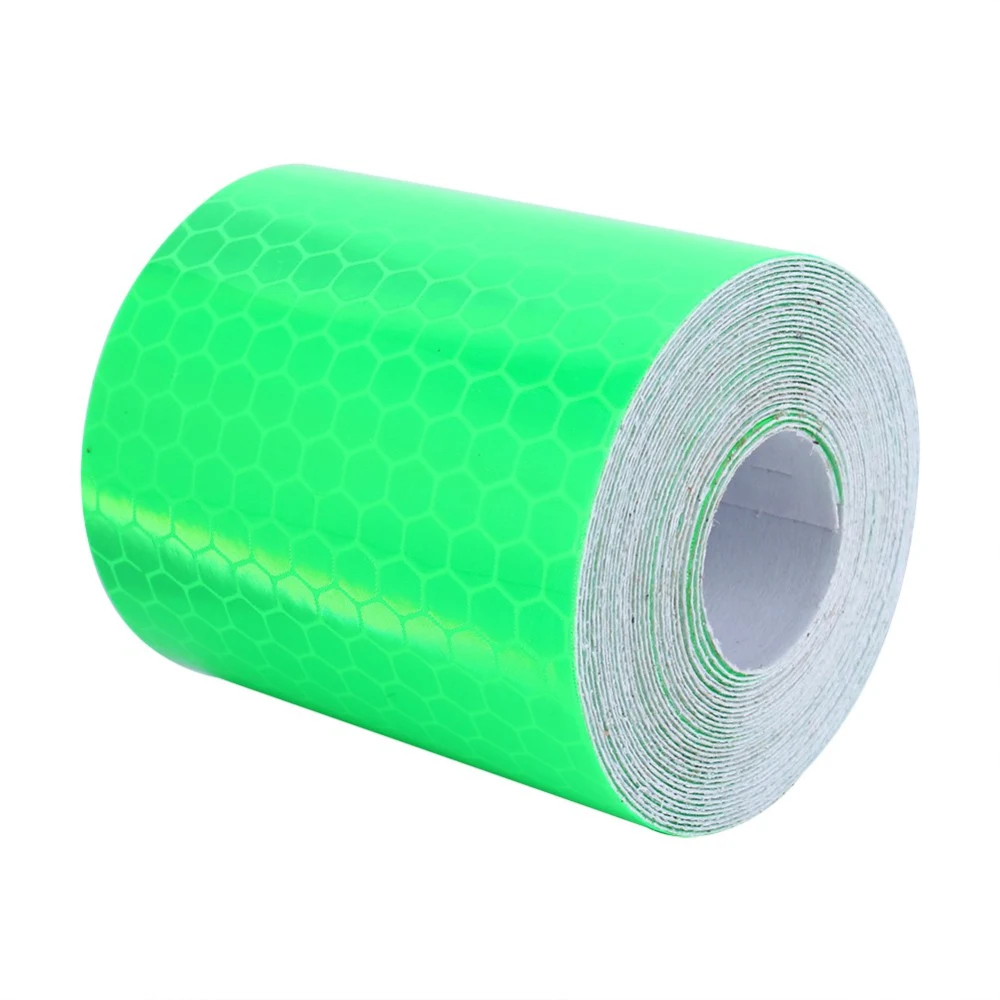 Fluorescence Pure Safety Reflective Car Wall Sticker Warning Tape Roll 300cm