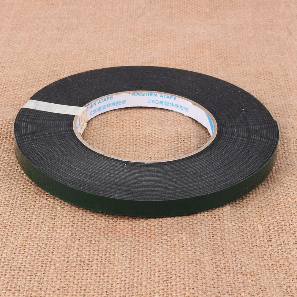 10m Super Strong Waterproof Self Adhesive Double Sided Foam Tape Black Color