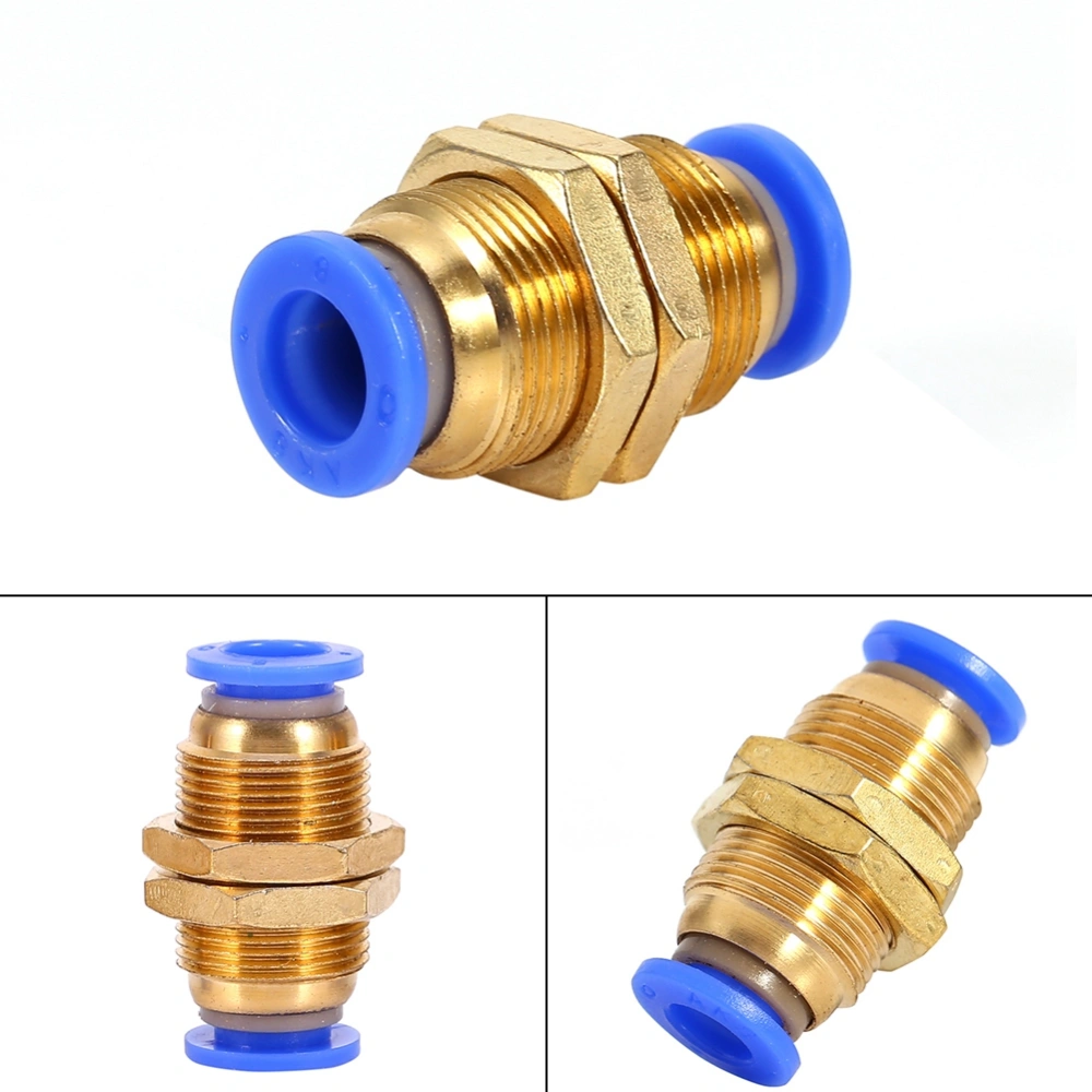 Pneumatic Push In Fittings Air Valve Water Hose Pipe Connector Joiner TP