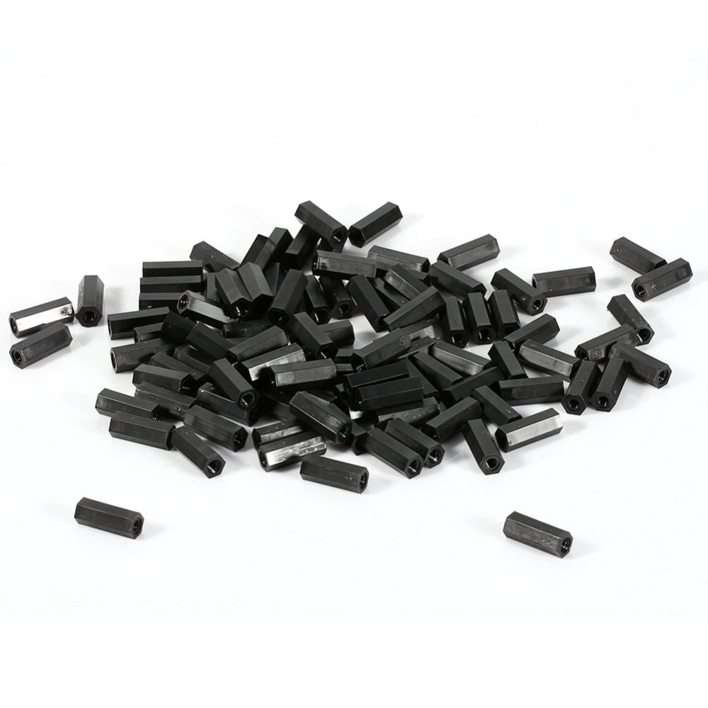 100pcs M2 M3 M4 Plastic Nylon Hex male Female Female Spacer Round Head Screw Nut