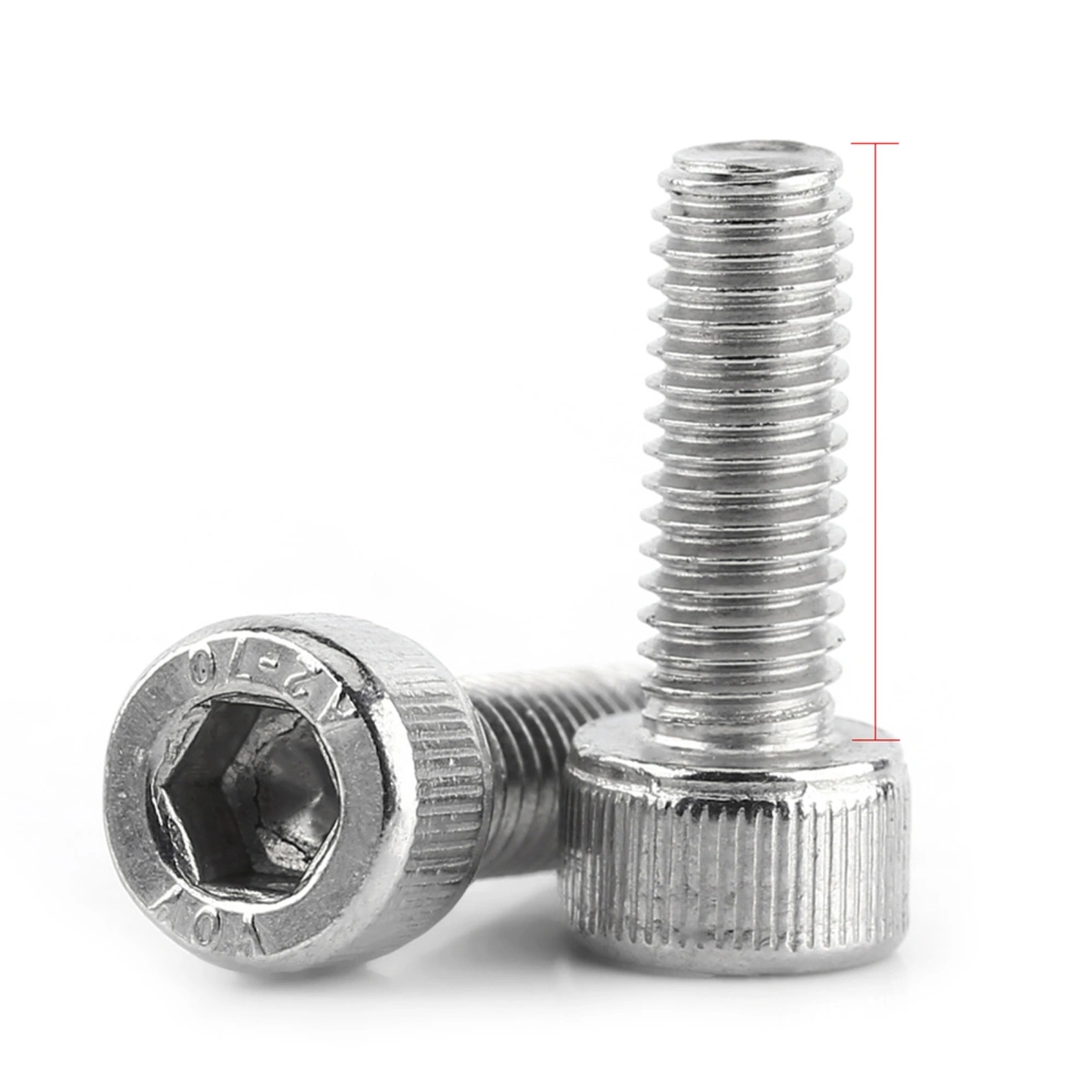 M5 Stainless Steel Hex Socket Cap Head Full Thread Screws Bolts (M5*14)