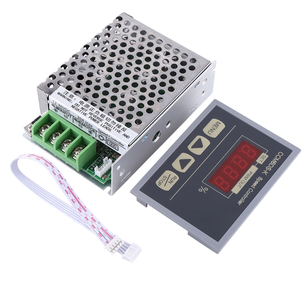 12-80V DC 30A PWM Motor Speed Controller Governor With Digital Display Panel