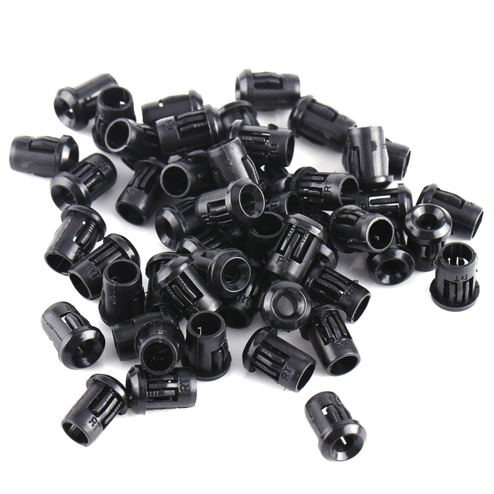 3mm LED 50Pcs Lamp Socket Diode Holder Nylon Black Clip Bezel Mount Useful