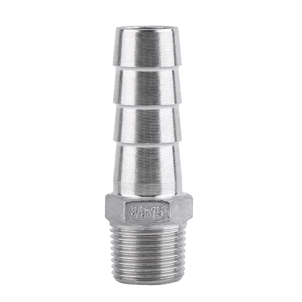 Fuel Gas Hose Barb Male Thread Coupling Fitting BSP Connector (3/8"x15mm)