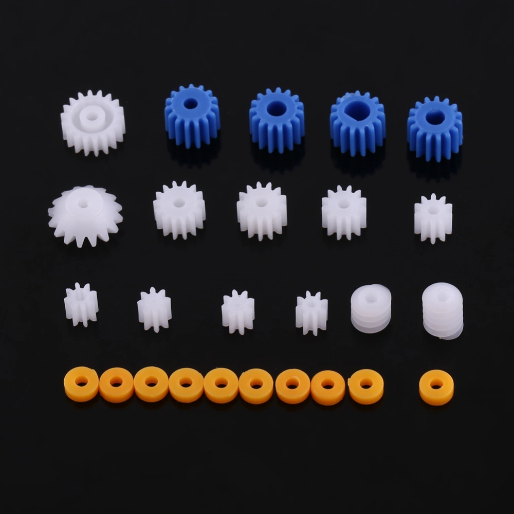 26pcs Plastic Spindle Worm Gear & Sleeve 2MM/2.3MM/3MM/3.17MM/4MM for Aircraft Car Model