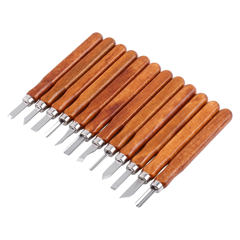 12pcs Woodcut Cutter Knife Set Hand Wood Carving Chisels for Woodworking DIY Tools