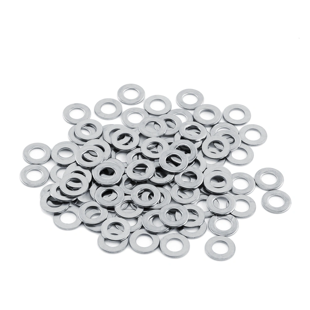 100pcs 304 Stainless Steel Metric flat Washers Screw Repair Kit Tool M3/M4/M5/M6/M8/M10 (M8)