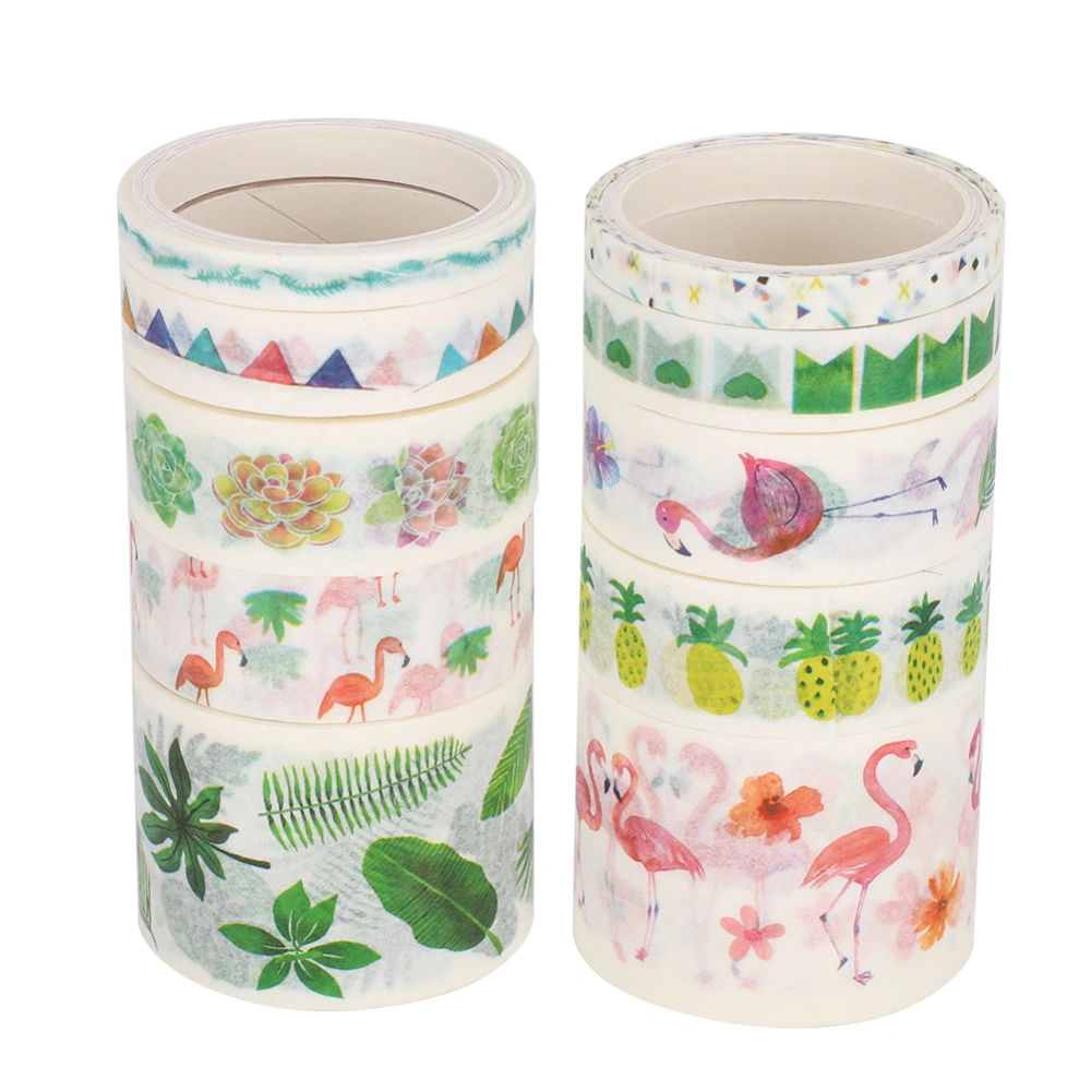 2 Box Washi Stickers Tape Self Adhesive Dream Flamingo Pattern DIY Craft Decoration HS18-088