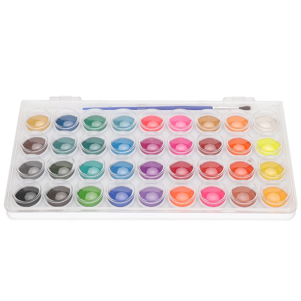 Watercolor Paints Solid Pigments Painting Tools Paint Powder Set Beginners Gifts 36-Color