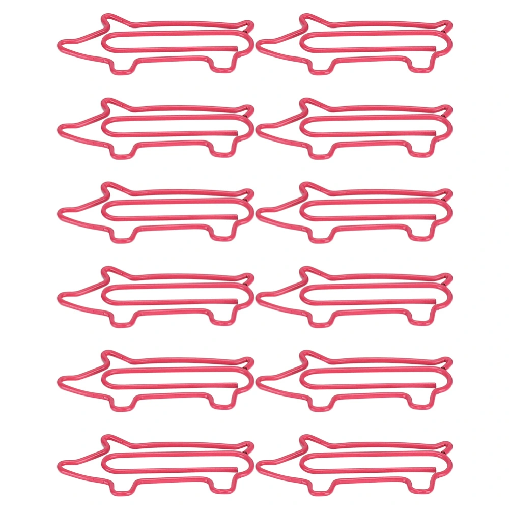 12Pcs Paper Clip Animal Special shaped Little Pig Shape Study Office Document Cute Pin