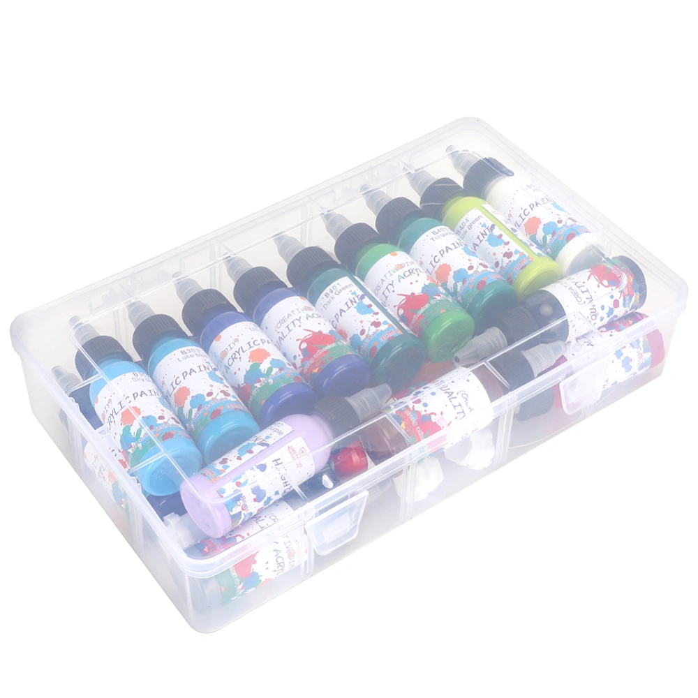 24Pcs Acrylic Paint Pigment Set Type B Box-Packed Dedicated Art Paint YS105 30ml