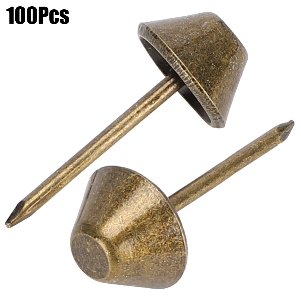 100pcs Vintage Furniture Tacks Sofa Nails Pins Assortment Kit DIY Projects