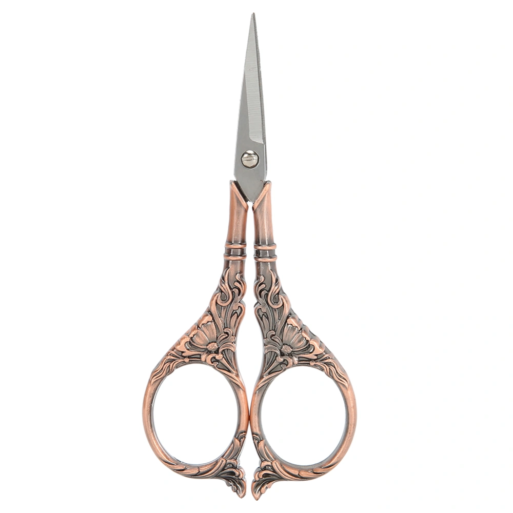 European Retro Scissor DIY Hand Made Cross stitch Craft Creative Fancy Antique Needlework Tools(Copper(B01-003-00123) )