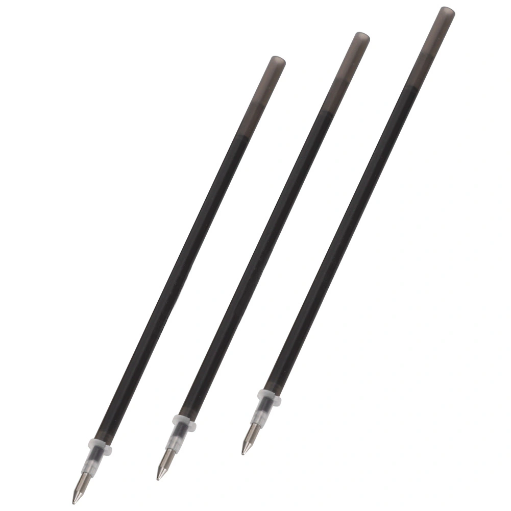 3Pcs Special Refill for Senyan Paper Notebook Erasable Pen Black Technology Gel 0.5mm