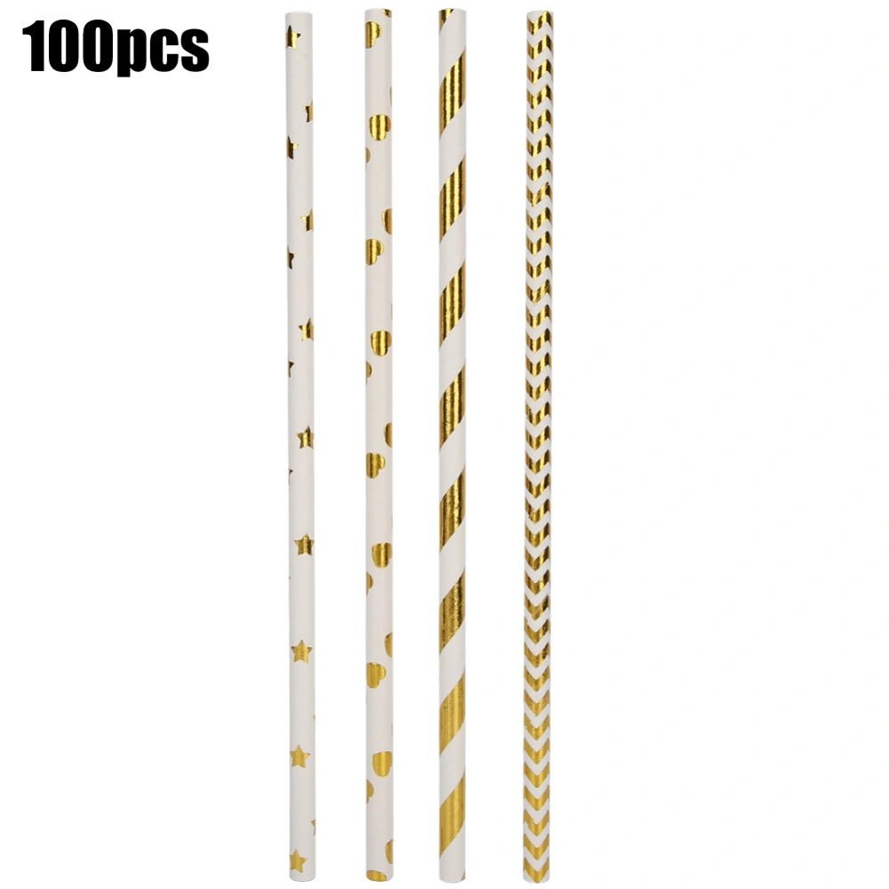 100PCs Straw Birthday Party Decor DIY Supplies Lightweight for Wedding / Banquet / Household