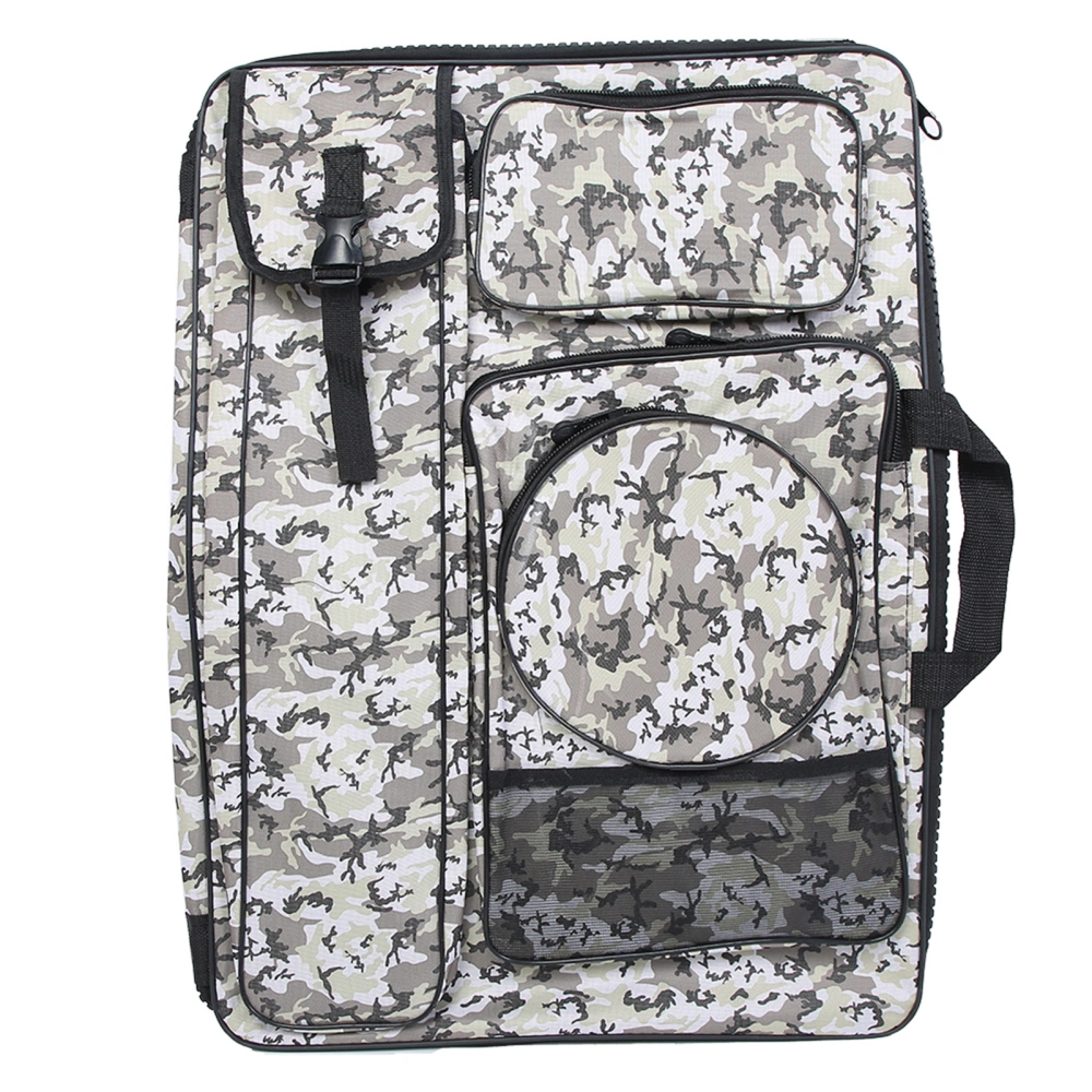 Sketching Sketchpad Bag Camouflage Large Zipper Drawing Board Art Tool Carrying BagGray camouflage