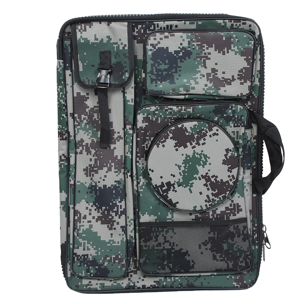 Sketching Sketchpad Bag Camouflage Large Zipper Drawing Board Art Tool Carrying BagGreen camouflage