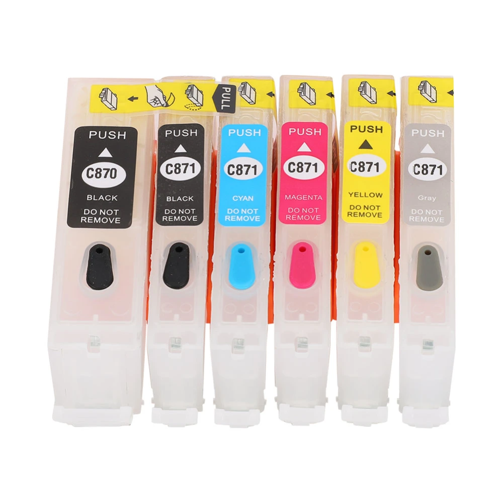 Ink Cartridge Set 5 Colors Printer Accessories for Canon PGI-870BK CLI-871BK/C/M/Y/GY