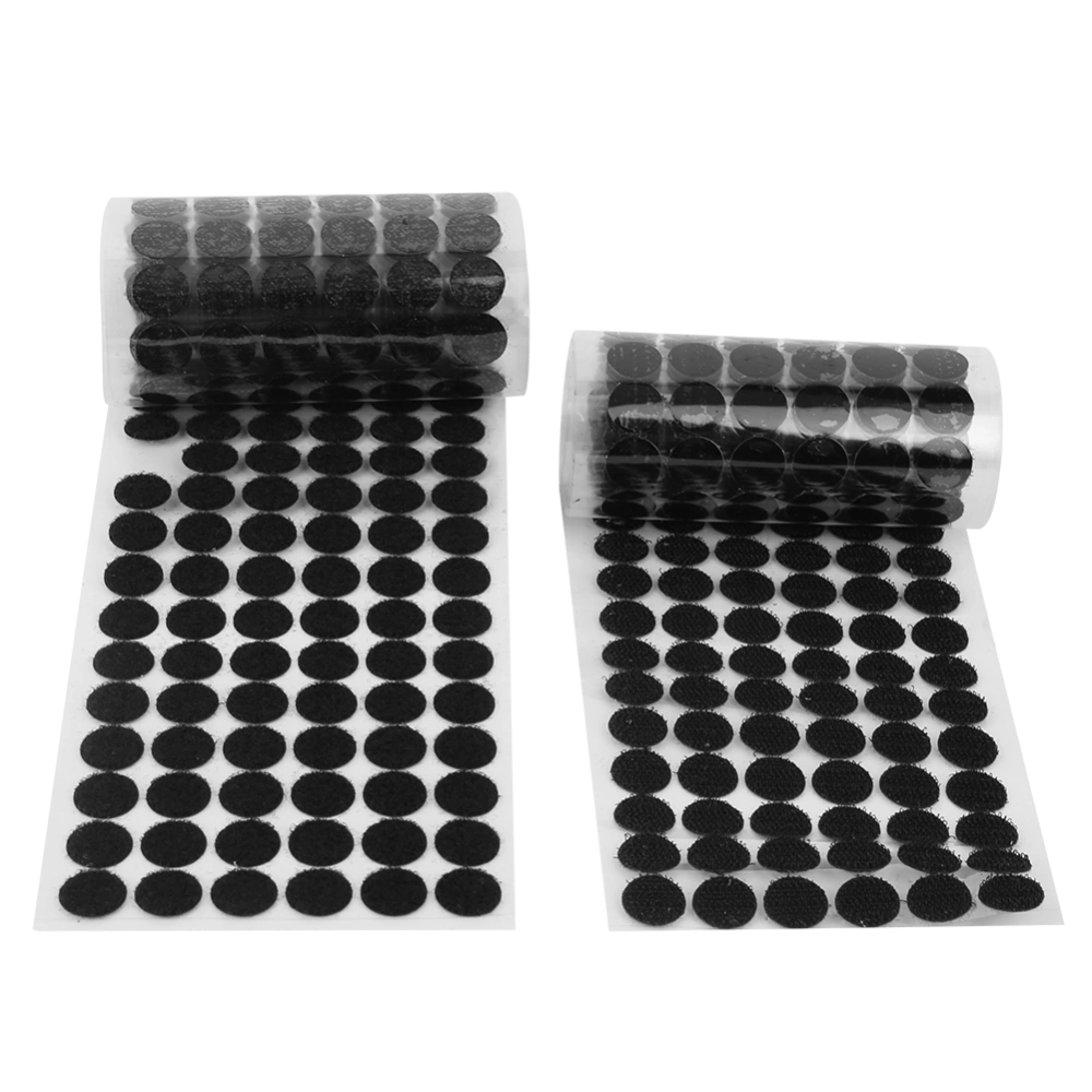 300 Pairs Dots Sticker Hook And Loop Sticker Round Strong Self Adhesive Fastener TapeBlack