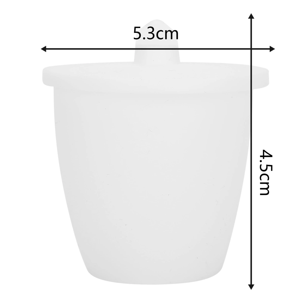 Laboratory Crucible High Form PTFE Crucible Cup With Cover Experimental Supplies30ml