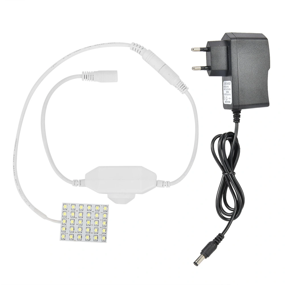 Industrial Sewing Machine Light 30LED Stepless Dimming Control Eye Protection Lamp EU Plug 110-240V