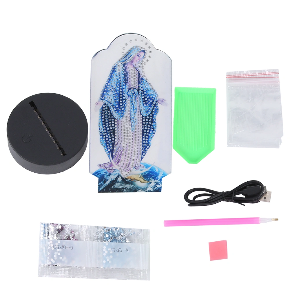DIY Diamond Painting 7 Colors Night Light LED Diamond Painting Embroidery Home DecorDP10