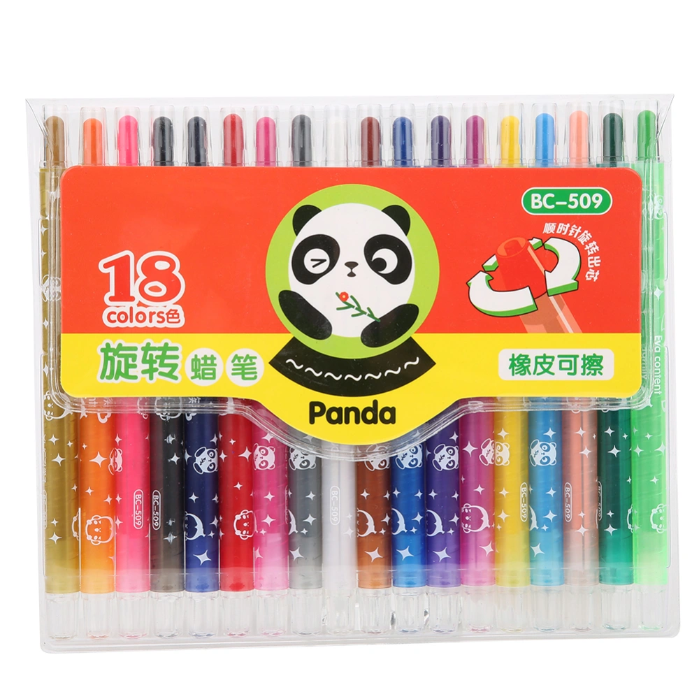 Erasable Crayons Painting Drawing Crayons Set Art Supplies for Children Student Beginner18-color