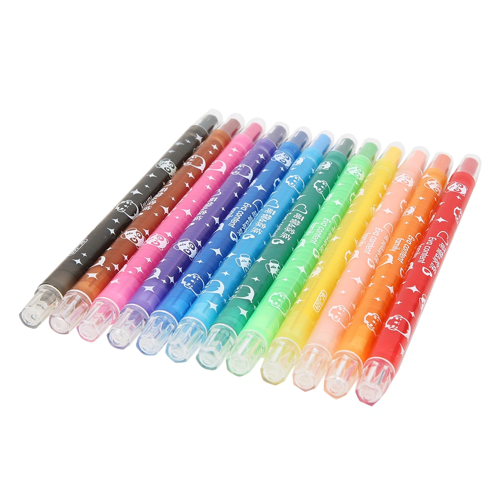 Erasable Crayons Painting Drawing Crayons Set Art Supplies for Children Student Beginner12-color