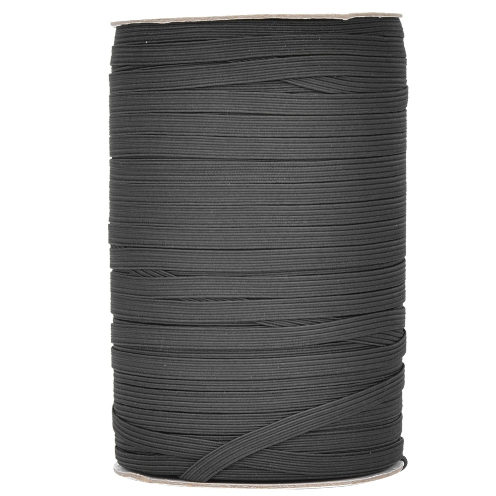 200 Yards/Roll Elastic Band High Elasticity Multifunctional for Protective Clothing 6mm WidthBlack