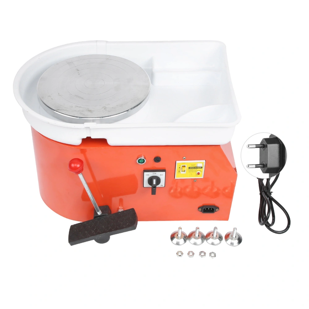 Ceramic Pottery Electric Machine Detachable Basin Adjustable Speed Art Craft DIY Clay Tool 350WEU Plug 220V