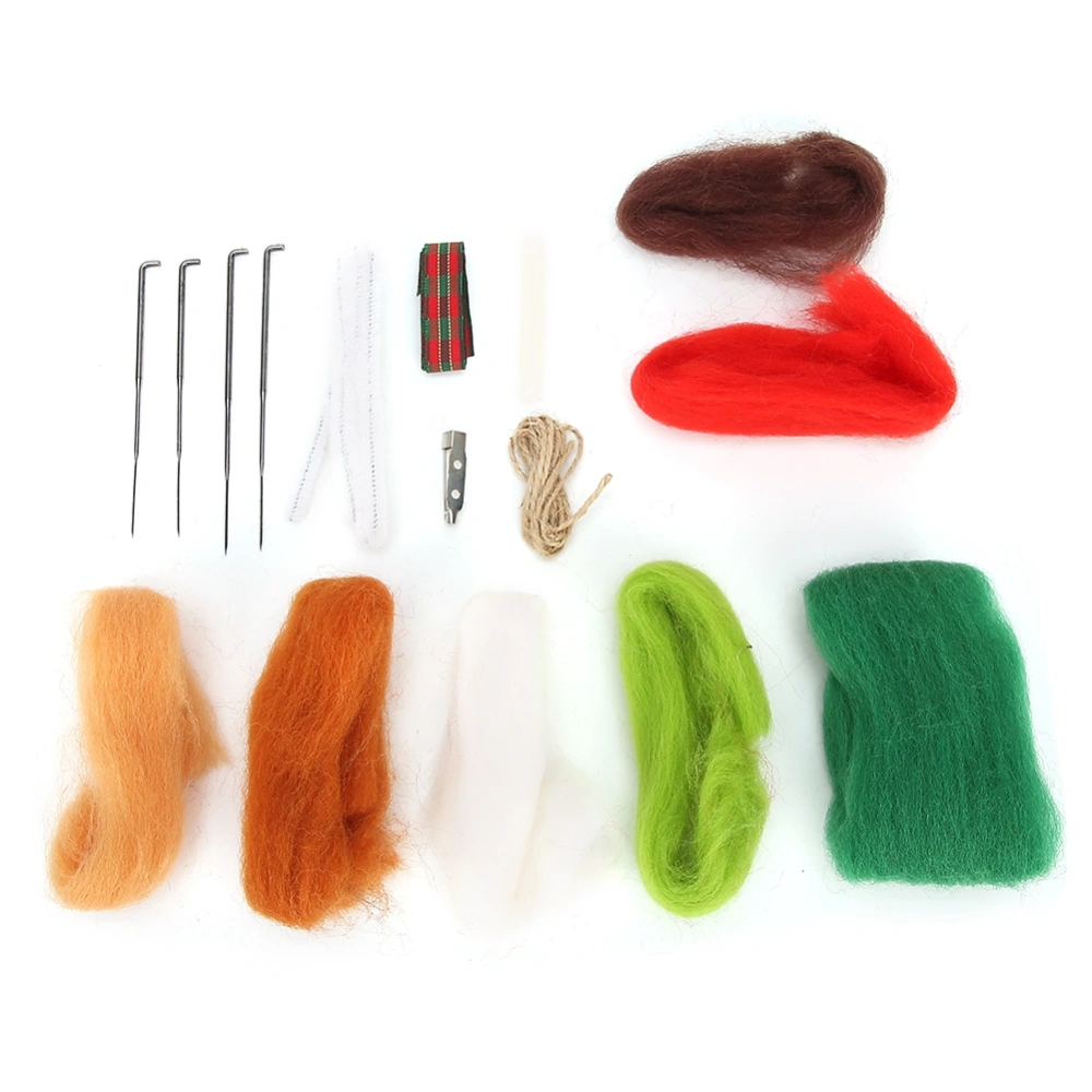 Needle Felting Brooch Lovely Shape Hand Made Craft DIY Handcraft Gift Material Bag(Candy Brooch )