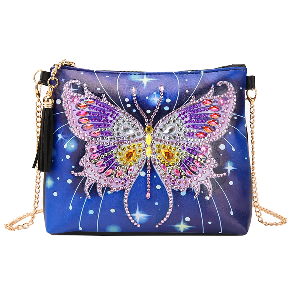 Women Chain Shoulder Bag Special Shaped Diamond Painting Cosmetic Organizer DIY Craft Gifts