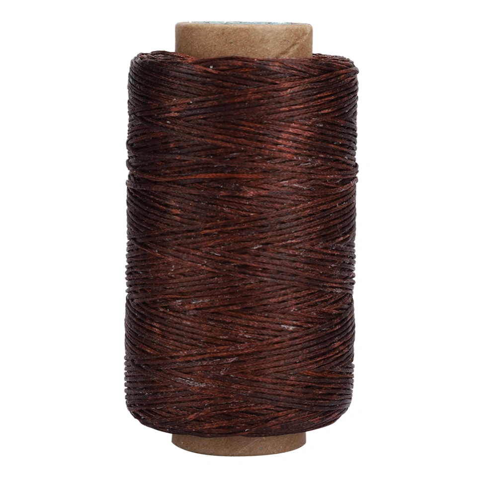 150D 820.2ft Waxed Thread Handmade Flat Sewing Stitching Cord Accessories for DIY Leather CraftDark Coffee