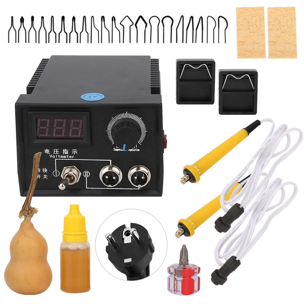 LH40‑SF802 Digital Display Dual Interface Pyrography Machine Heating Solder Wooden Craft Tool