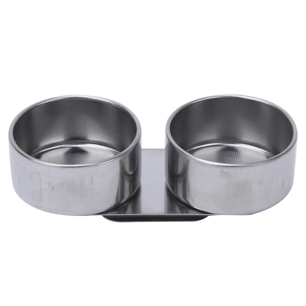 Double Stainless Steel Art Pallete Clip Pot Large Oil Painting Container with Lid