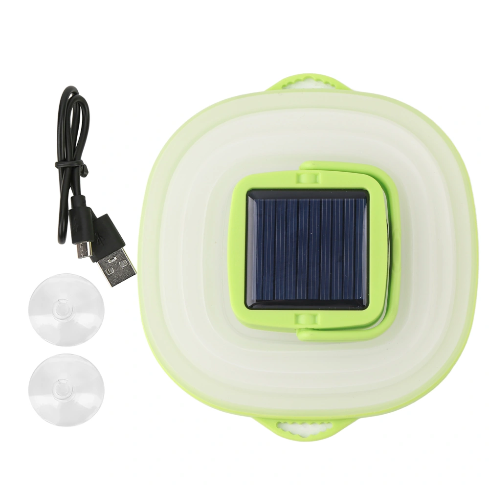 Indoor Night LED Lamp Outdoor Camping Flexible IP65 Solar Power 3 Level Dimming LightGreen Frame